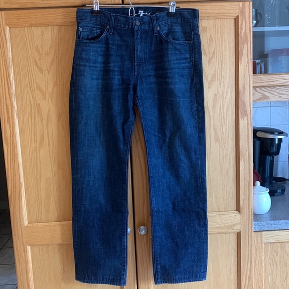 7 For All Mankind Slimmy Darkwash Men’s Jeans size 32 - Picture 15 of 16